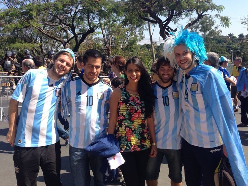 Fanáticos en el Mineirao