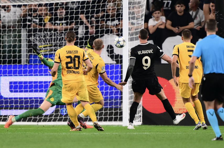 Champions League: Juventus empató ante Borussia Dortmund con tarde de goles en Turín