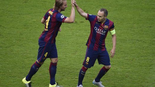 Iniesta, primero en dar pase de gol en tres finales de Champions