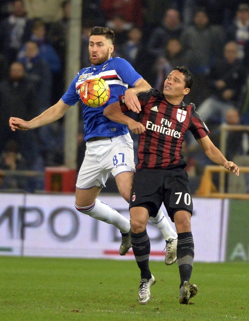 Bacca anota en victoria del Milan en Copa Italia