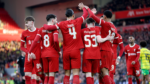 El Liverpool pasa a quinta ronda de la FA Cup con goleada ante Norwich