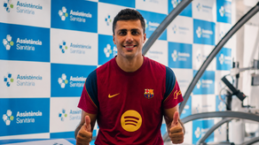 Rodri completa su primer entrenamiento como jugador del FC Barcelona