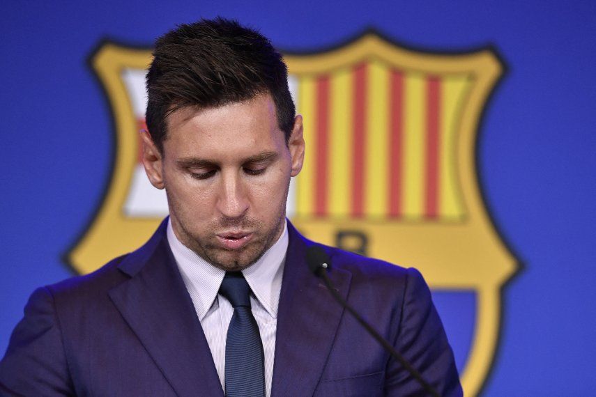 Lionel Messi se despide del Barcelona.
