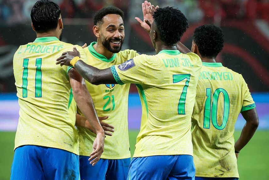 La selección de Brasil goleo a Corea del Sur en amistoso