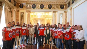 Panamá Metro, campeón del béisbol mayor 2022, visitó la Presidencia&nbsp;