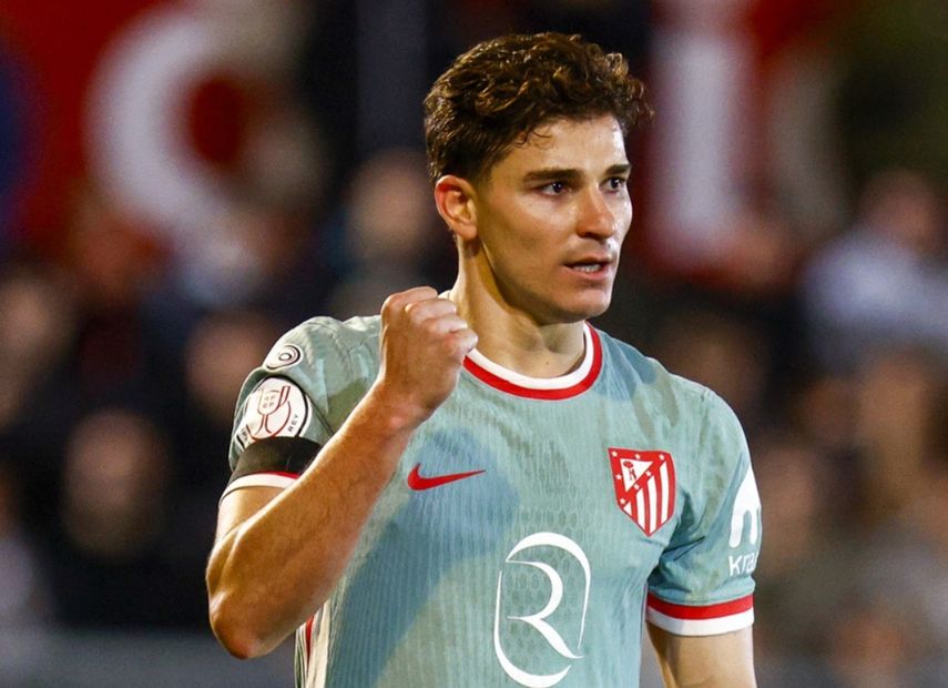 Copa del Rey: Julián Álvarez salva al Atlético de Madrid