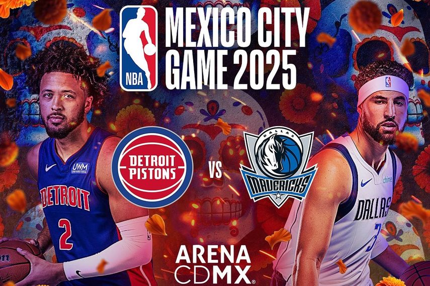 NBA: Dallas Mavericks y Detroit Pistons disputarán duelo de temporada regular en México