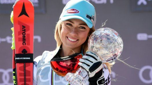 Mikaela Shiffrin sigue coleccionando globos