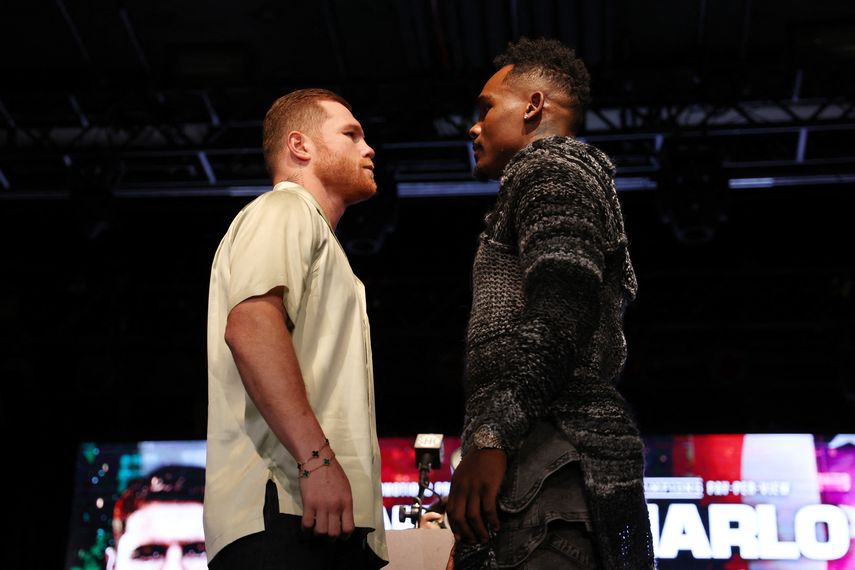 Canelo Álvarez y Jermell Charlo tuvieron primer cara a cara en New York