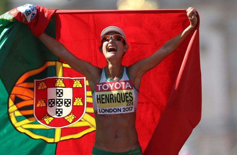 La portuguesa Ines Henriques, primera campeona del mundo de 50 km marcha