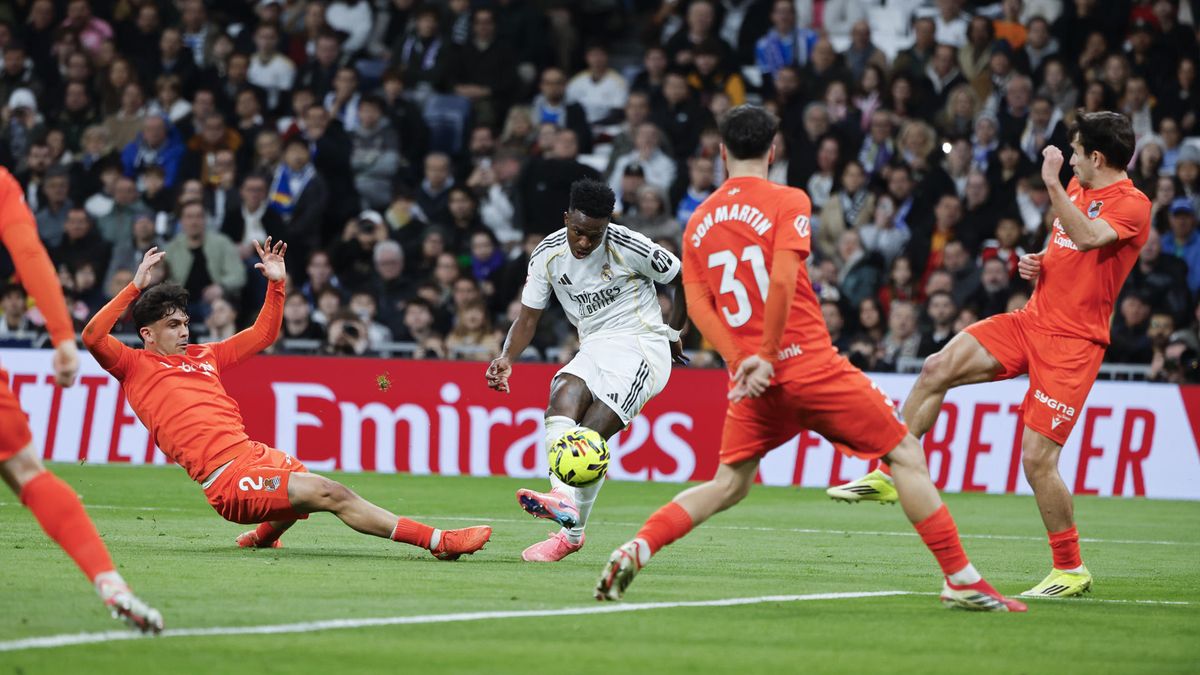 ¡METEN PRESIÓN!: Real Madrid gana a la Real Sociedad con doblete de Vinicius Jr.