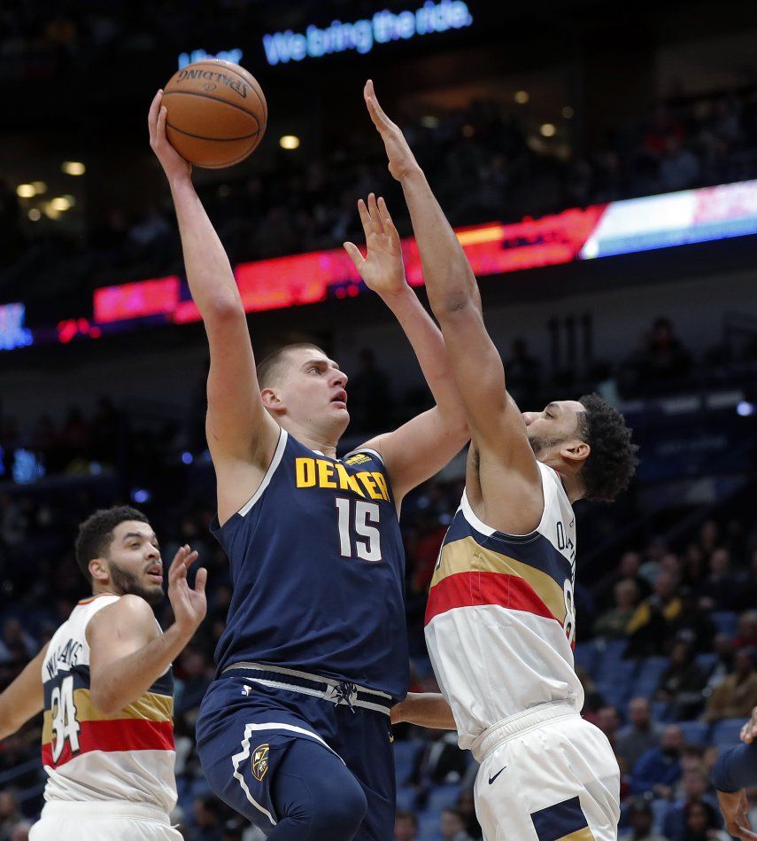 Nuggets vencen 105-99 a Pelicans; Jokic logra triple-doble