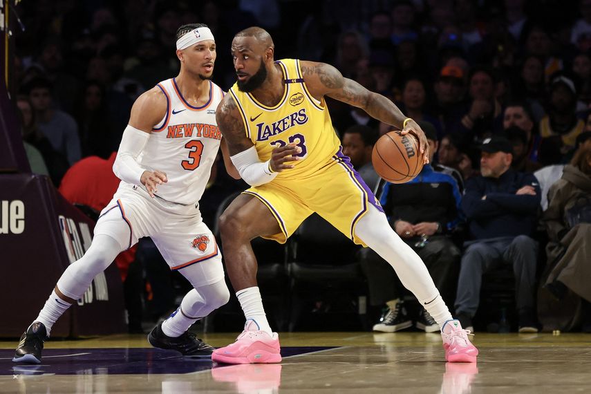 NBA: LeBron James y Luka Doncic lideran triunfo de Lakers ante Knicks