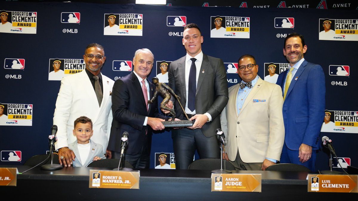 Aaron Judge Named Winner of Roberto Clemente Award for Philanthropic