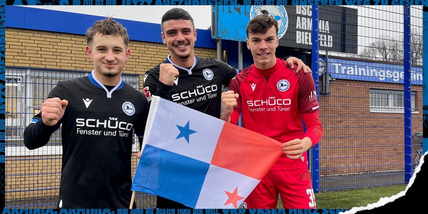 Los compañeros de Andrés Andrade en el Arminia Bielefeld apoyan a Panamá