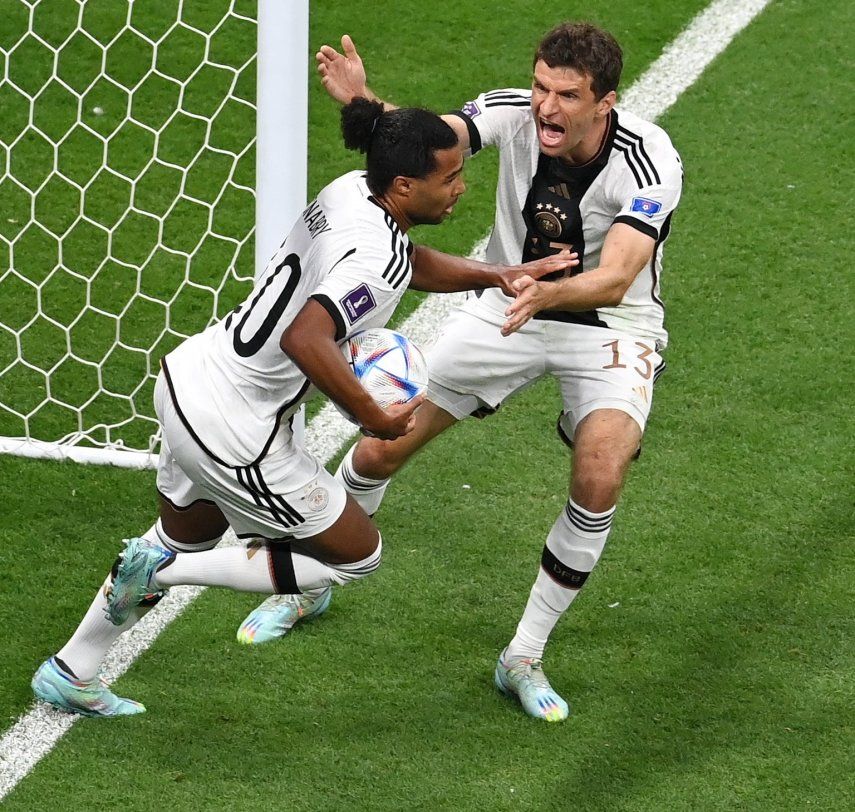 Gnabry anotó el primer tanto del elenco alemán.