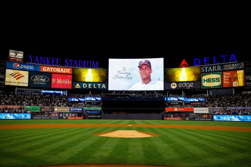 MLB: Los Yankees rinden tributo a Héctor López previo al partido ante Orioles