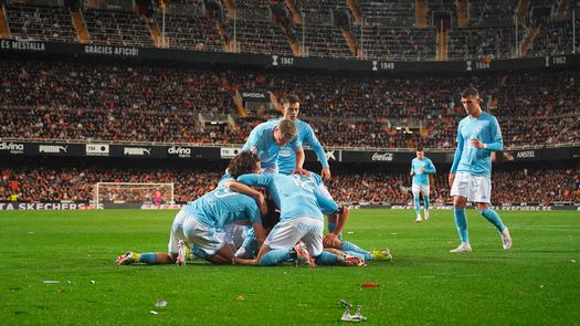 Copa del Rey: Celta supera al Valencia y avanza a Cuartos de Final