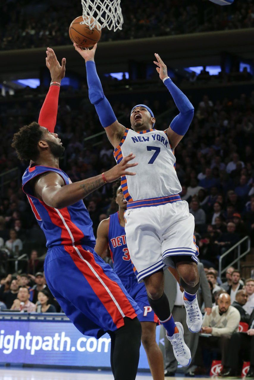 Anthony lleva a Knicks al triunfo sobre Pistons