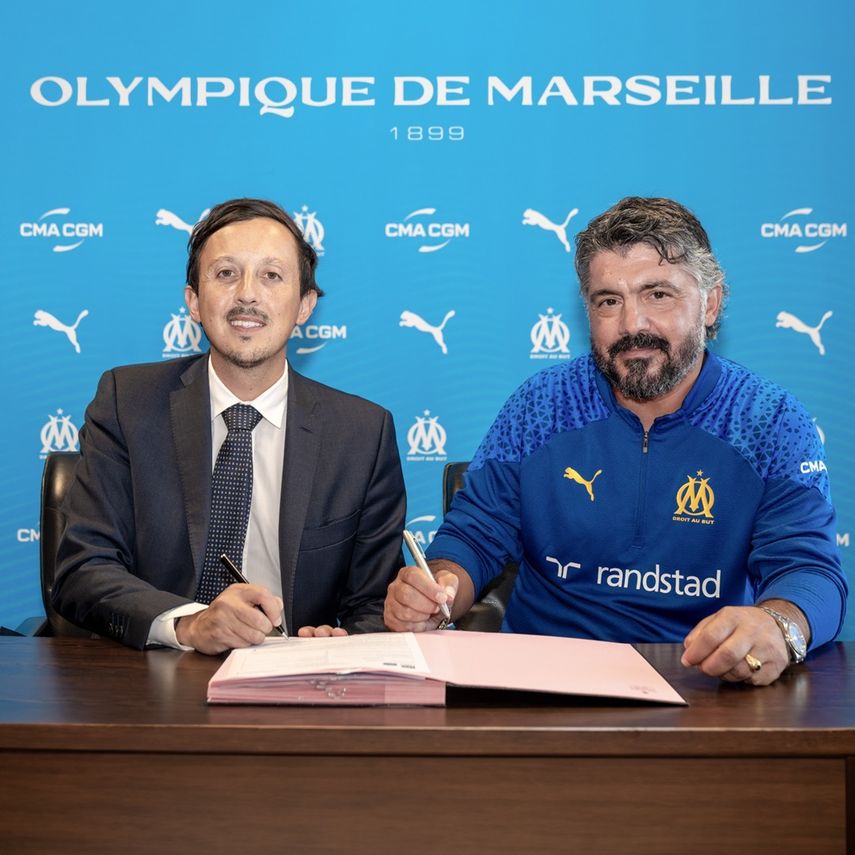 Gennaro Gattuso es el nuevo DT del Olympique Marsella de Amir Murillo