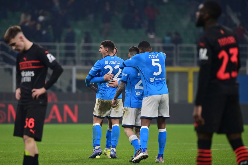 El Napoli venció al Milan Serie A.