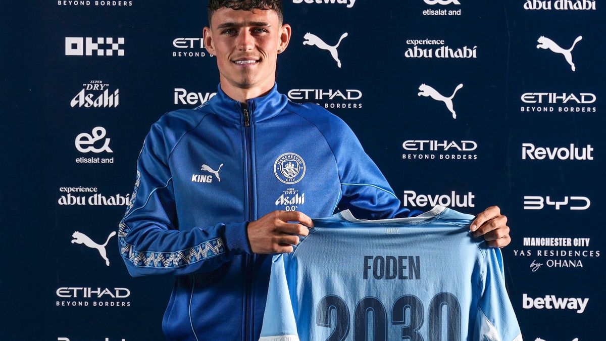 Phil Foden renueva con el Manchester City hasta el año 2030