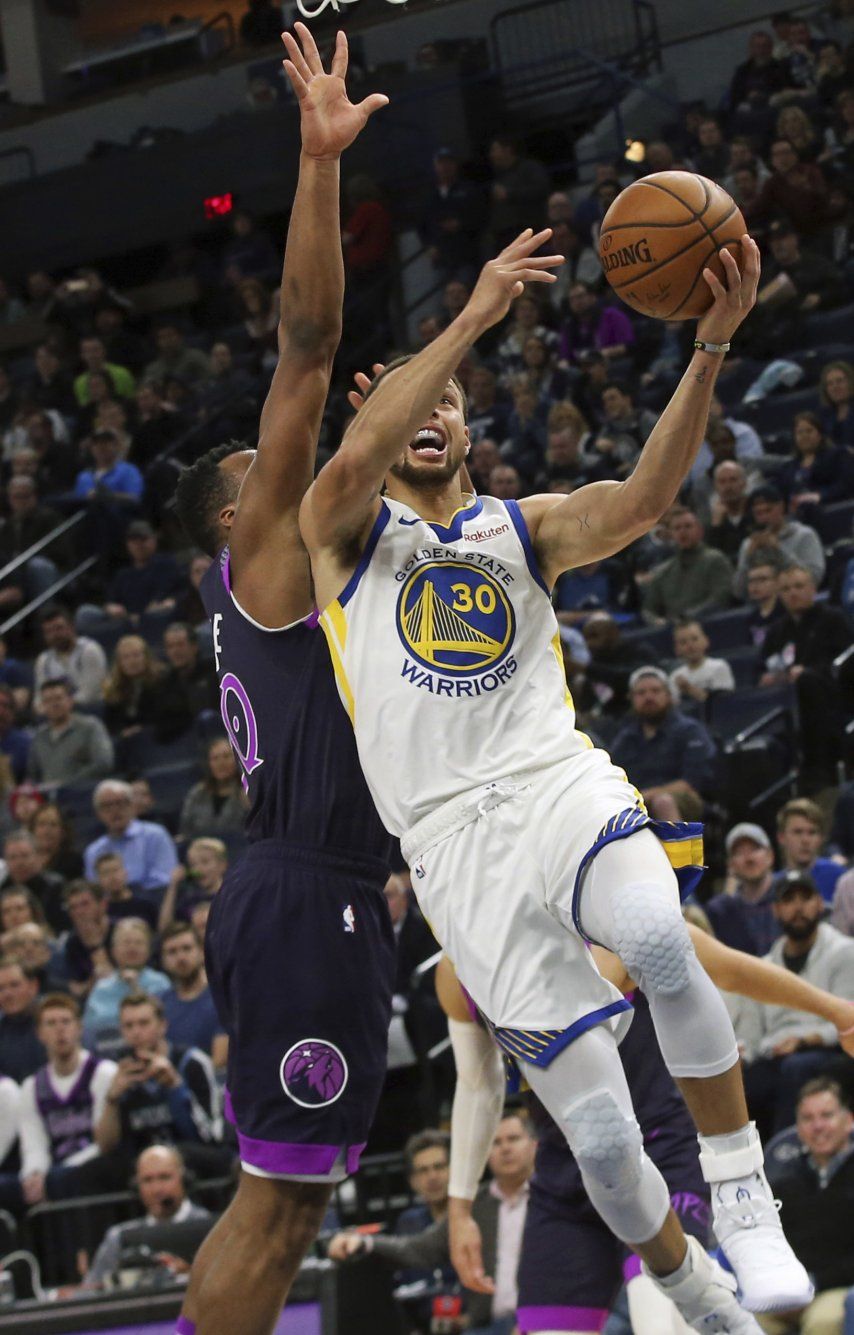 Con 36 puntos de Curry, Warriors derrotan a Timberwolves