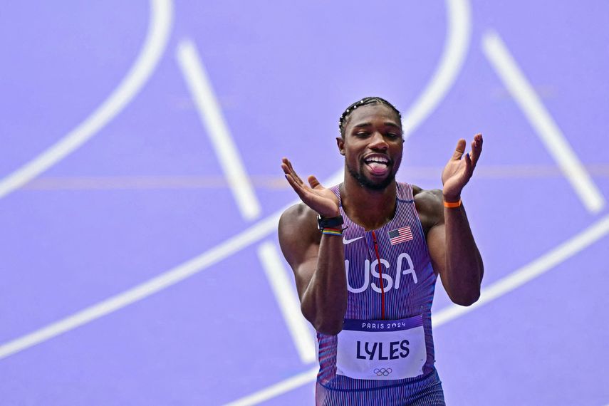París 2024: La estrella estadounidense Noah Lyles avanzó a semifinales