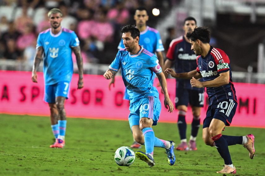 Lionel Messi hizo tres asistencias en el duelo de Inter Miami vs New England