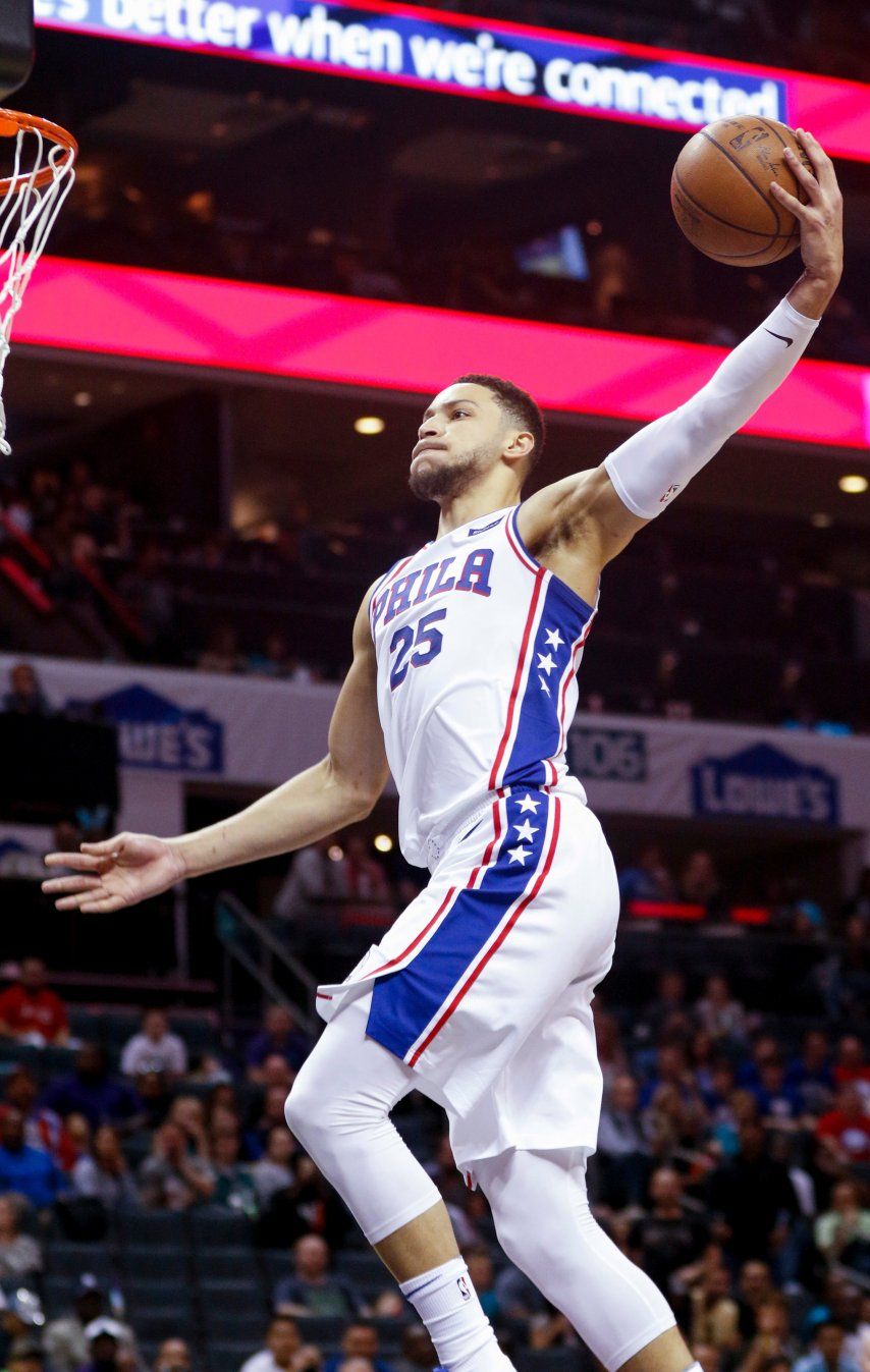 76ers suman 36 asistencias en triunfo sobre Hornets