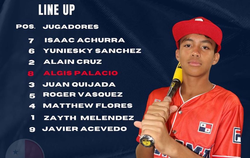 Copa Mundial de Béisbol U12: Panamá presenta alineación vs Nueva Zelanda