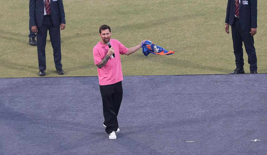 Fanáticos en la India de Lionel Messi