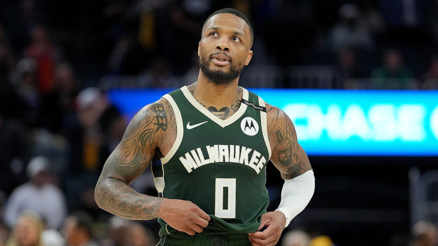 NBA: Milwaukee Bucks cortan al base All-Star Damian Lillard.