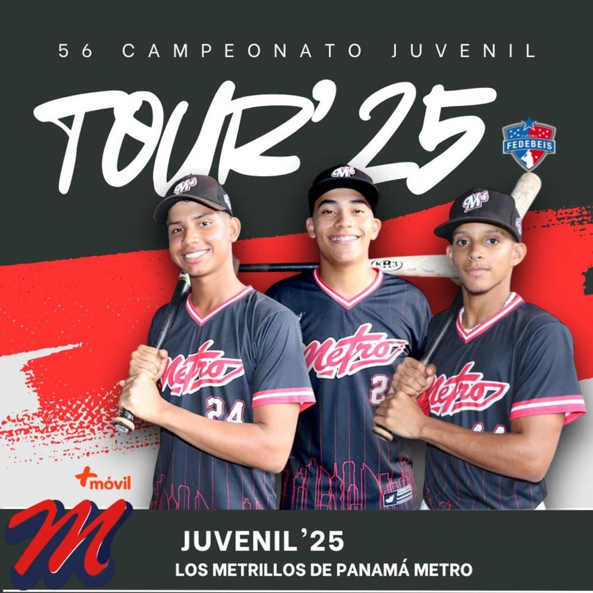 Béisbol Juvenil 2025: Panamá Metro viene por la revancha