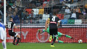 Udinese vence 4-0 a Sampdoria con 3 penales