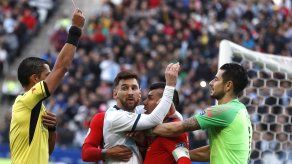 Messi expulsado en partido por tercer lugar