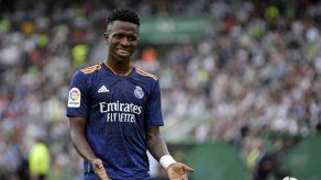 Vinicius Jr celebró como Khaby Lame, famoso tiktoker, en LaLiga