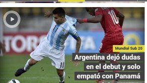Prensa argentina nada contenta con empate ante Panamá