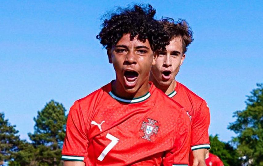 Cristiano Ronaldo Jr.&nbsp; hace su debut goleador con Portugal Sub-16